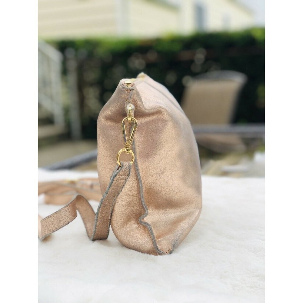 Aimee Kestenberg Pink Crossbody Bag Glossy Leather - Picture 2 of 5